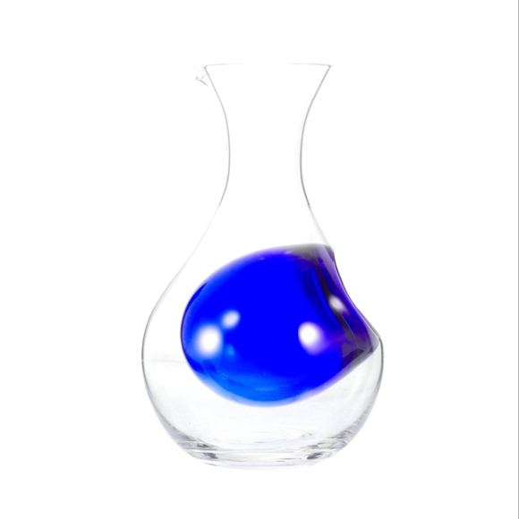 Japanese Cold Sake,Wine, or Liquor Glass 14 oz Bottle Blue Decanter Collection - Picture 6 of 11